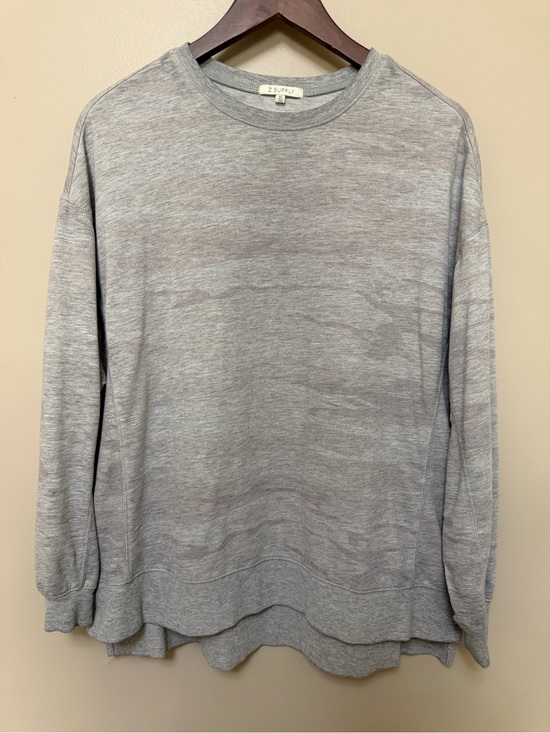 Z Supply Tops - Z Supply Oversized Gray Crewneck Sweatshirt